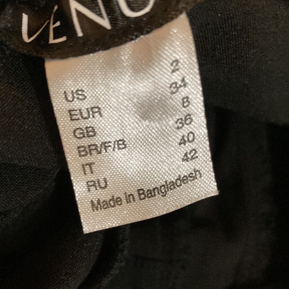 Venus Black Strapless Lace Up Distressed Denim Jumpsuit XS - Picture 9 of 12